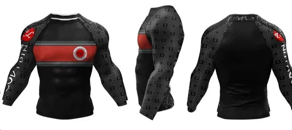 Tribal 'Jiu Jitsu' Elite Long Sleeve Compression Rashguard