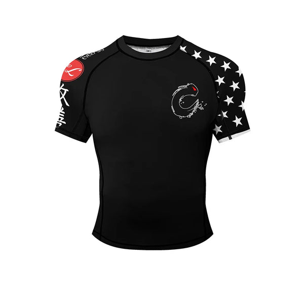 American Flag 'Stars and Stripes | Thin Blue Line' Short Sleeve 3 Piece Set