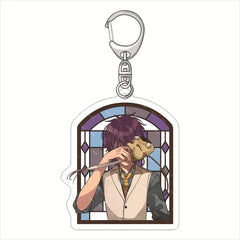 A Terrified Teacher at Ghoul School! 'Douman Ashiya' Keyring Plastic Keychain