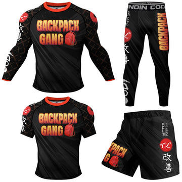 Rashguard Set 4 Piece Backpack Gang Compression