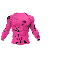 Men's Pretty in Pink Elite Long Sleeve Compression Rashguard