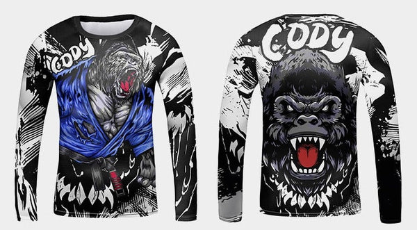 Kid's Gorilla 'My House' Elite Long Sleeve Compression Rashguard