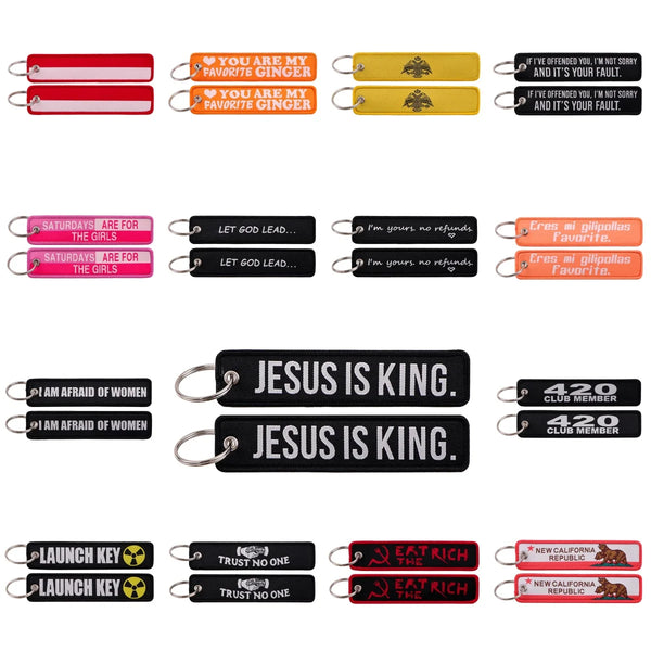 420 Club Member Embroidered Keyring Keychain