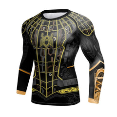 Spider Man Compression 'Spider-Man: Circuit Board Gi Chronicles #1' Long Sleeve 2 Piece Set