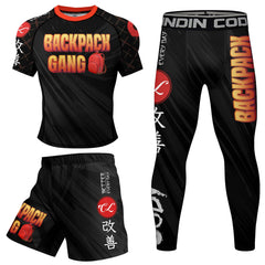 Backpack Gang Compression 4 Piece Rashguard Set