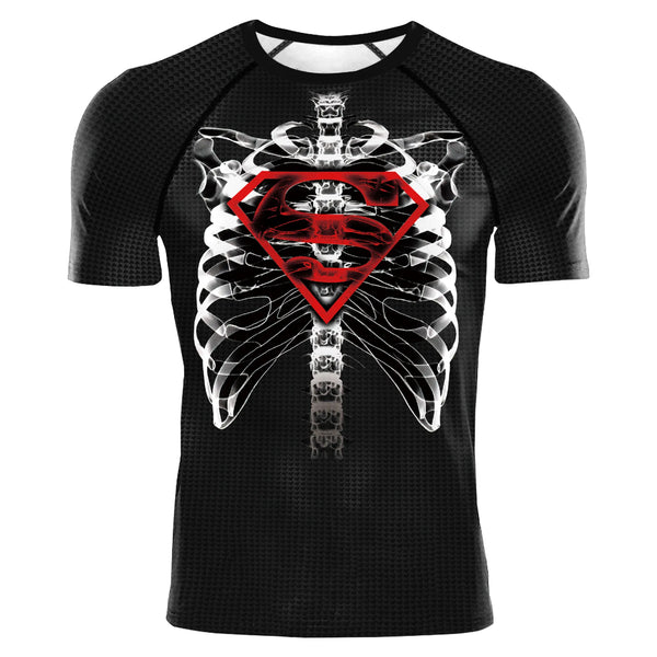 Superman 'In My Bones' Short Sleeve Compression Rashguard