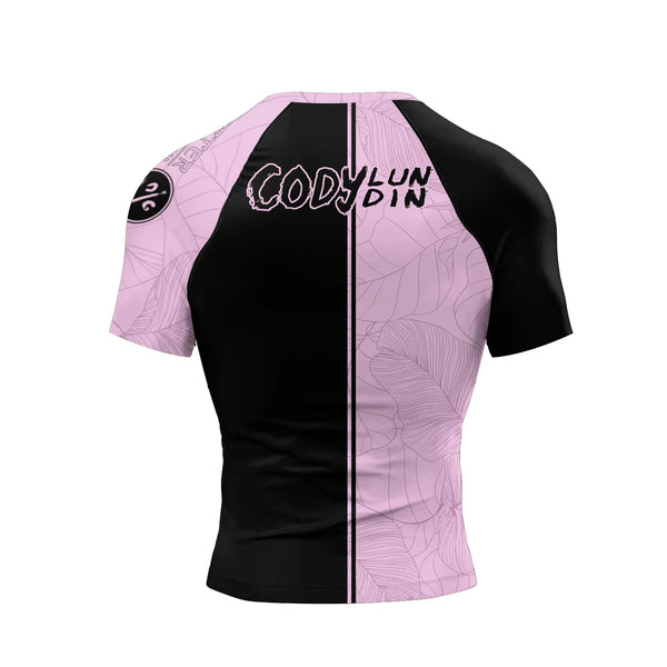 Tribal Compression 'Purple Lotus' Short Sleeve Rashguard