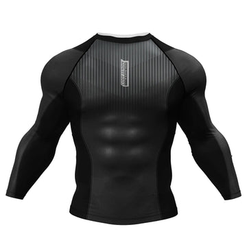 Carbon Fiber 2.0 Tribal Elite Long Sleeve Compression Rashguard Carbon Fiber 2.0 Tribal Elite Long Sleeve