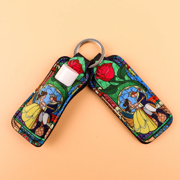 Beauty and the Beast ‘Prince and Princess' Lipstick Holder Keychain