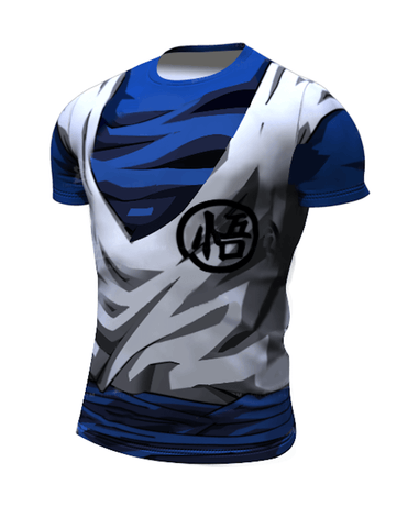 BJJ Rash Guard Dragon Ball Z Compression Goku Seiryu Gi Premium Short Sleeve Rashguard