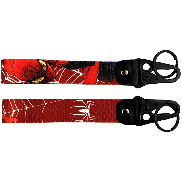 Spider-Man Wrist Lanyard Keychain with Keyring Clip