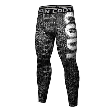 Compression Leggings Spats Snakeskin Camouflage Elite