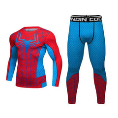 Men's Spider Man 'OG Web Slinger' Compression Rashguard Set