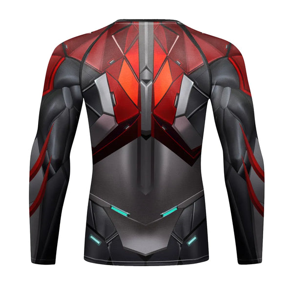 Warrior 'Mecha Spyder' Long Sleeve Compression Rashguard