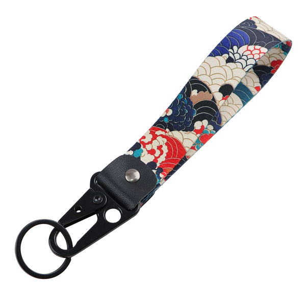 Floral Art 'Starry Sky' Wrist Lanyard Keyring Clip Keychain