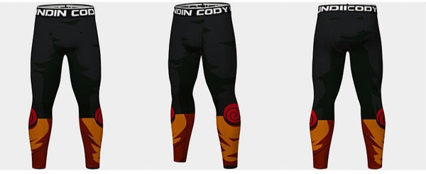 BJJ Rash Guard Men's Naruto Elite Leggings Compression Spats