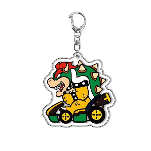 Super Mario Bros Bowser Mario Kart Acrylic Keyring Keychain