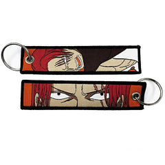 One Piece 'Shanks Eyes' Embroidered Keyring Keychain