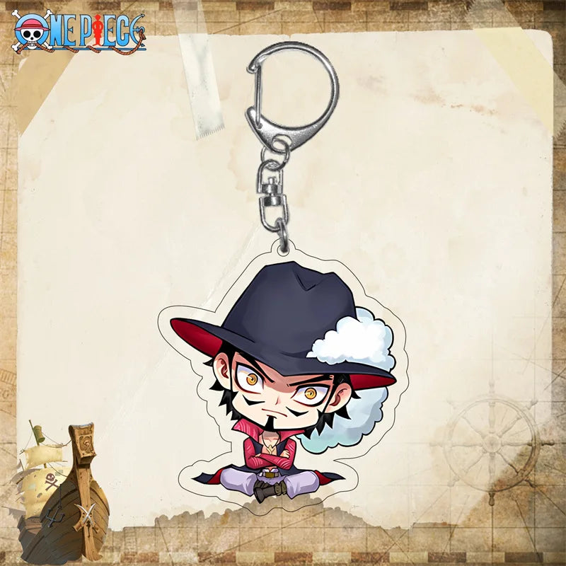 One Piece Hawk-Eye Chibi Acrylic Keyring Keychain