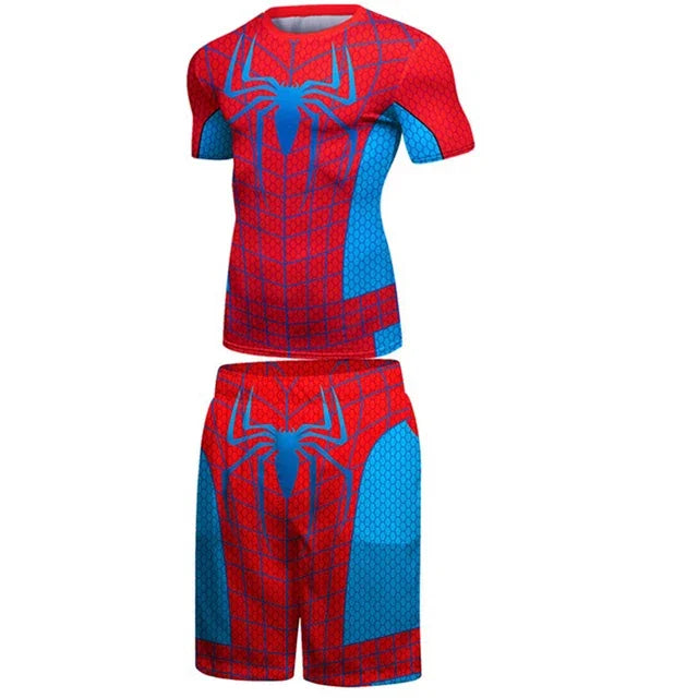 Men's Spider Man 'OG Web Slinger' Compression Rashguard Set