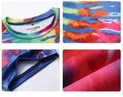 The Grateful Dead 'Tie Dye' Short Sleeve Compression Rashguard