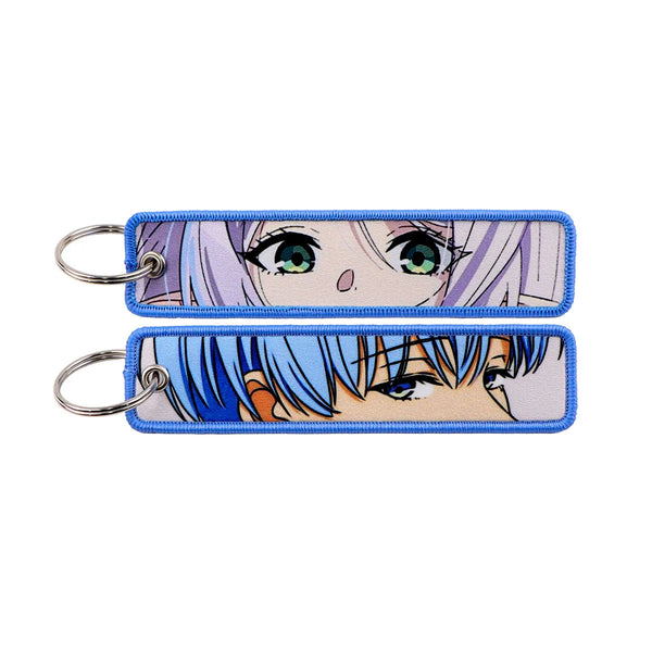 Frieren: Beyond Journey's End 'Himmel and Frieren Eyes' Embroidered Keyring Keychain