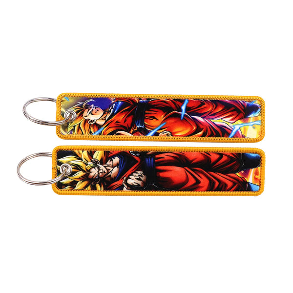Dragon Ball Z 'Super Saiyan Goku' Embroidery Keyring  Keychain