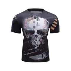 Skull Compression 'Castle' Short Sleeve 2 Piece Compression Set