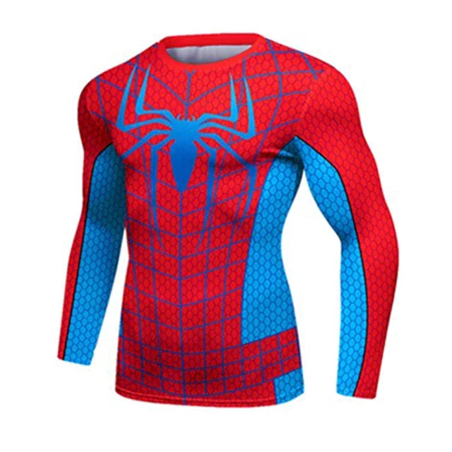 Men's Spider Man 'OG Web Slinger' Compression Long Sleeve Rashguard