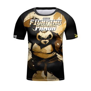'Senpai' Elite Short Sleeve Compression Rashguard Panda Kid's