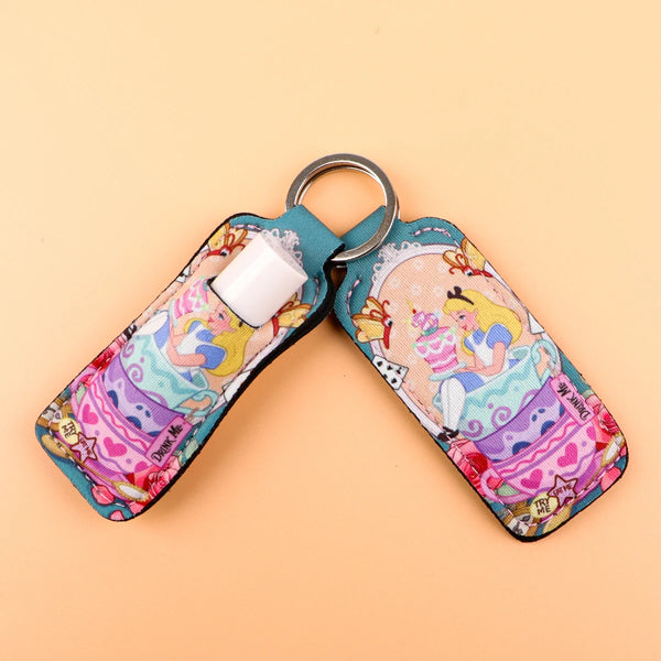Alice in Wonderland ‘Alice Tea Time' Lipstick Holder Keychain