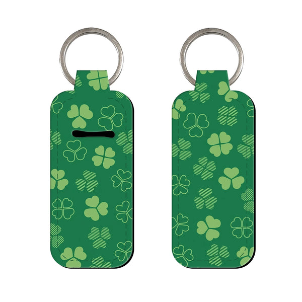 Nature's Clover Leaf Lipstick Holder Keychain