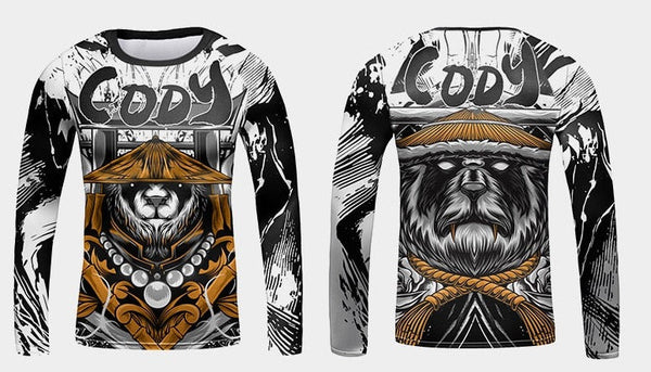 Kid's Panda 'Shogun' Elite Long Sleeve Compression Rashguard