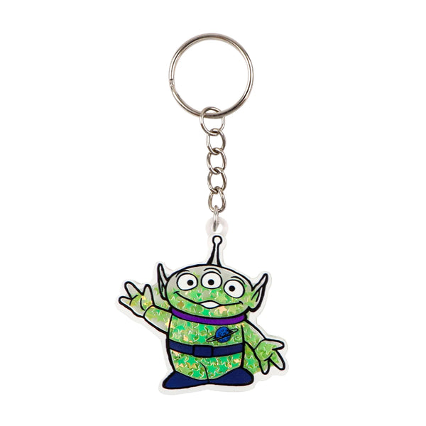 Toy Story Aliens Glitter Star Acrylic Keyring Keychain