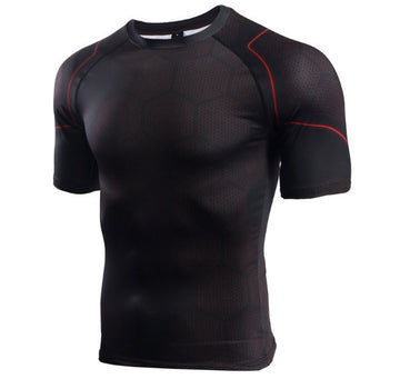 Infinity War Iron Man'No Reactor' Short Sleeve Undersuit Compression Rash Guard