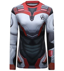 Women's Avengers End Game 'Quantum Realm Suit' Elite Long Sleeve Compression Rashguard