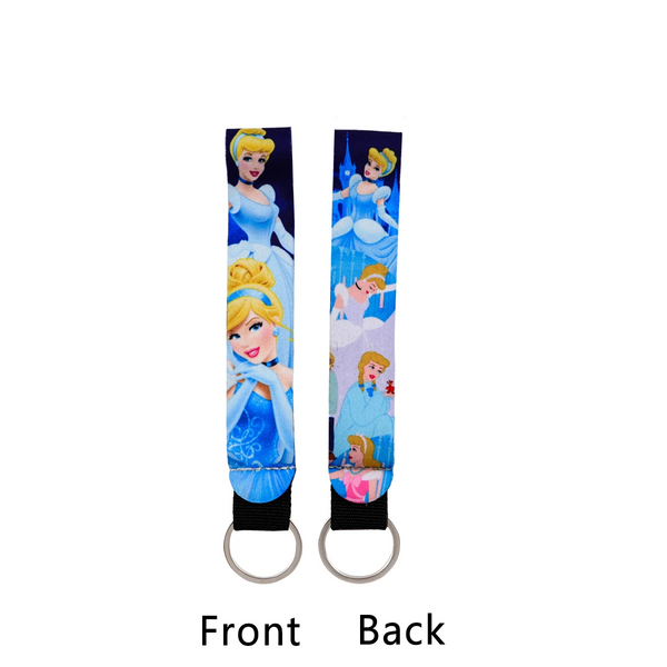 Cinderella Wrist Lanyard Keyring Clip Keychain