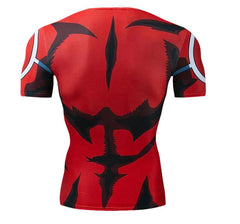 BJJ Rash Guard My Hero Academia 'All Might Silver Age' Short Sleeve Compression RashGuard