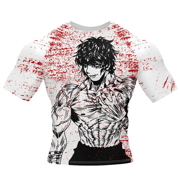 Short Sleeve Rashguard Compression Baki The Grappler