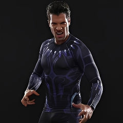 Black Panther 'Civil War' Compression Long Sleeve Rashguard