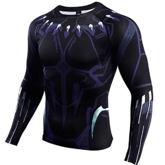 Black Panther 'Civil War' Compression Long Sleeve Rashguard