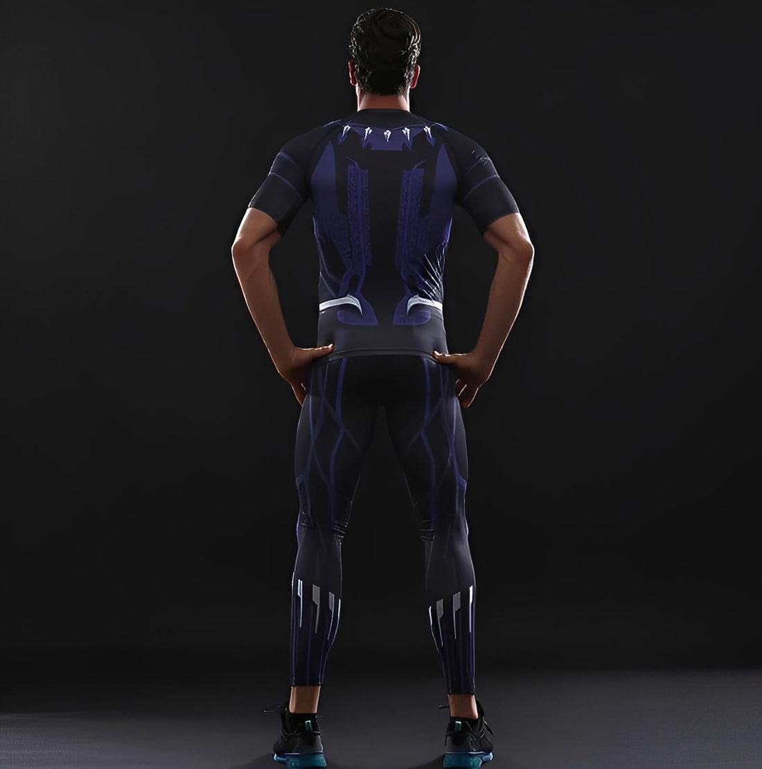 Black Panther 'Civil War' Compression Rashguard Set