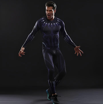 Compression Rashguard Set Black Panther Civil War