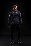 Black Panther Compression Long Sleeve Rashguard-RashGuardStore