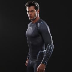 Black Panther 'Infinity War' Compression Long Sleeve Rashguard-RashGuardStore