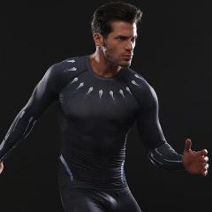 Black Panther 'Infinity War' Compression Long Sleeve Rashguard-RashGuardStore