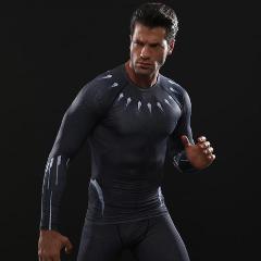 Black Panther 'Infinity War' Compression Long Sleeve Rashguard-RashGuardStore