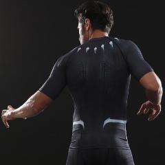 Black Panther 'Infinity War' Compression Short Sleeve Rashguard-RashGuardStore