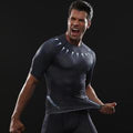 Black Panther 'Infinity War' Compression Short Sleeve Rashguard-RashGuardStore