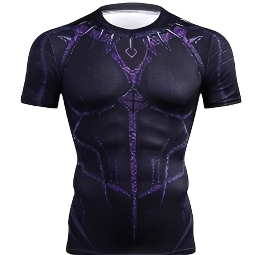 Black Panther 'King T'Challa' Compression Short Sleeve Rashguard